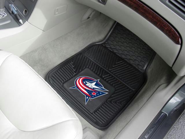 FanMats Columbus Blue Jackets 2-pc Heavy Duty Vinyl Car Mat Set 18x27