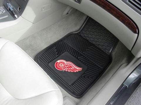 FanMats Detroit Red Wings 2-pc Heavy Duty Vinyl Car Mat Set 18x27
