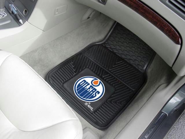 FanMats Edmonton Oilers 2-pc Heavy Duty Vinyl Car Mat Set 18x27