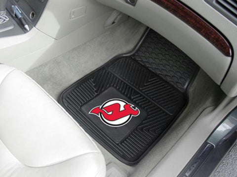 FanMats New Jersey Devils 2-pc Heavy Duty Vinyl Car Mat Set 18x27