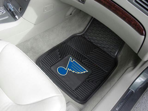 FanMats St Louis Blues 2-pc Heavy Duty Vinyl Car Mat Set 18x27