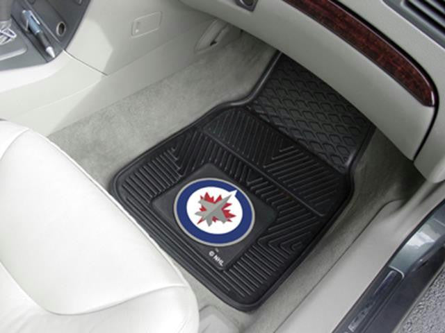 FanMats Winnipeg Jets 2-pc Heavy Duty Vinyl Car Mat Set 18x27