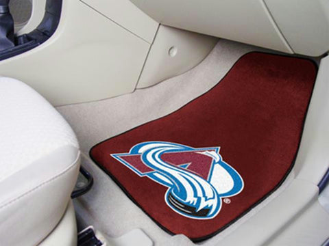 FanMats Colorado Avalanche 2-pc Printed Carpet Car Mats 18x27