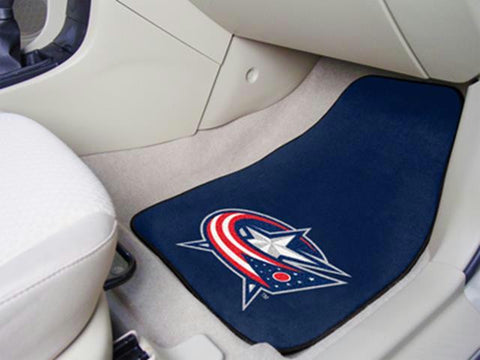 FanMats Columbus Blue Jackets 2-pc Printed Carpet Car Mats 18x27