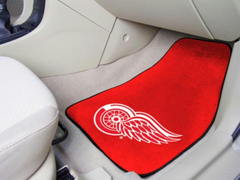 FanMats Detroit Red Wings 2-pc Printed Carpet Car Mats 18x27