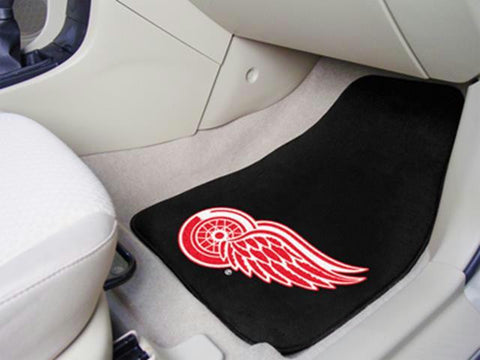 FanMats Detroit Red Wings 2-pc Printed Carpet Car Mats 18x27