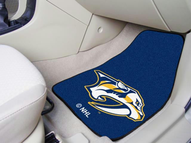 FanMats Nashville Predators 2-pc Printed Carpet Car Mats 18x27