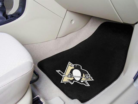 FanMats Pittsburgh Penguins 2-pc Printed Carpet Car Mats 18x27