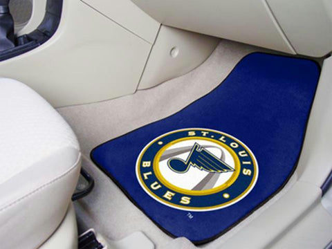 FanMats St Louis Blues 2-pc Printed Carpet Car Mats 18x27