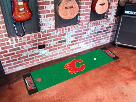 FanMats Calgary Flames Putting Green Mat 18x72