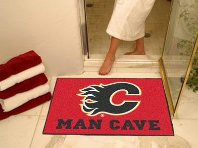 FanMats  Calgary Flames Man Cave All-Star Rug 34x45