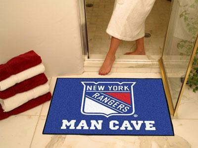 FanMats  New York Rangers Man Cave All-Star Rug 34x45