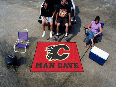 FanMats  Calgary Flames Man Cave Tailgater Rug 60x72