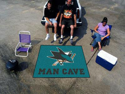 FanMats  San Jose Sharks Man Cave Tailgater Rug 60x72