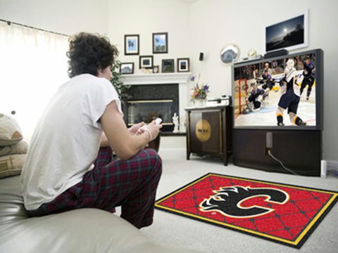 FanMats Calgary Flames 4x6 Rug