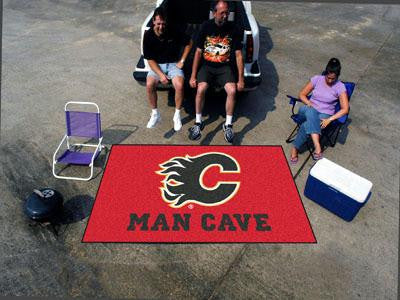 FanMats  Calgary Flames Man Cave UltiMat Rug 60x96