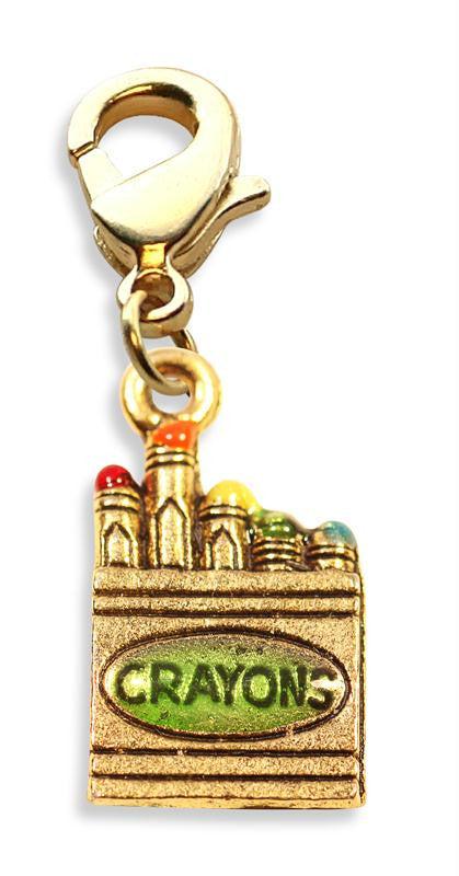 Crayons Charm Dangle in Gold