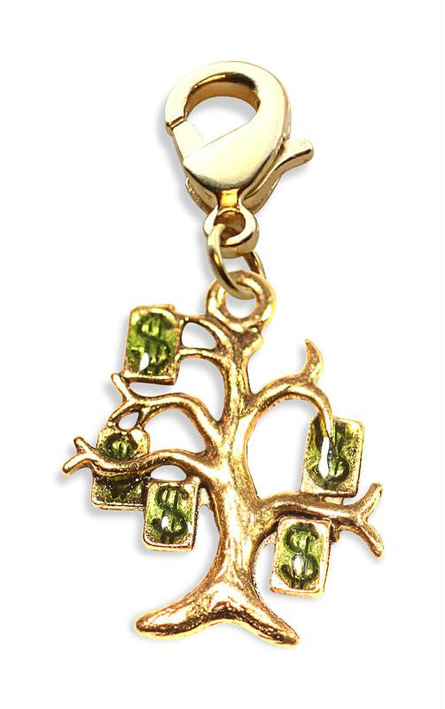 Money Tree Charm Dangle in Gold