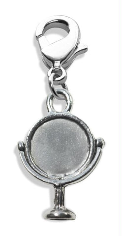 Mirror Charm Dangle in Silver