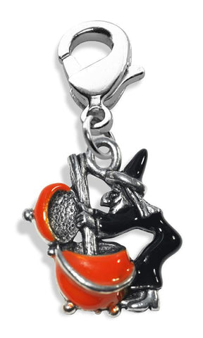 Witch Charm Dangle in Silver