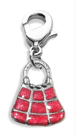 Tic-Tac-To Purse Charm Dangle in Silver