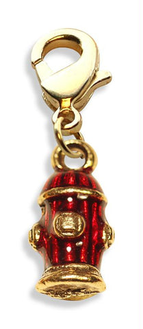 Fire Hydrant Charm Dangle in Gold