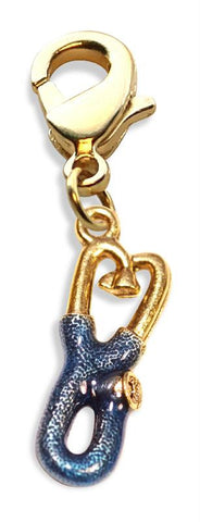 Stethoscope Charm Dangle in Gold