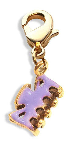 Hair Clip Charm Dangle in Gold