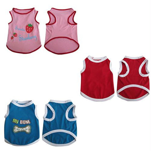 3 Pack Pretty Pet Tank Top - X-Small