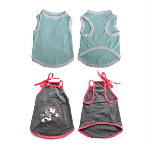 2 Pack Pretty Pet Apparel without Sleeves - Small