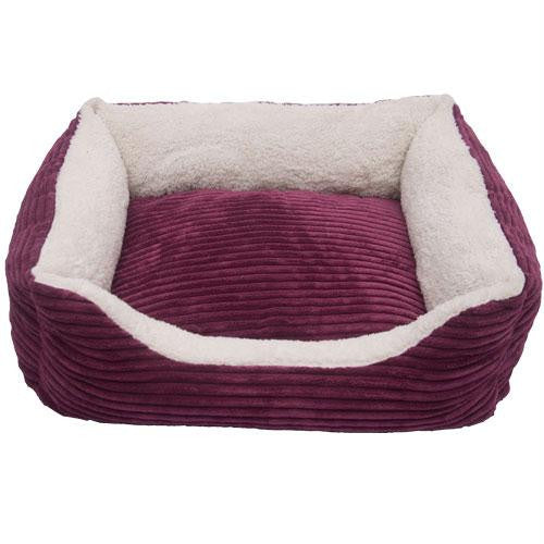 Iconic Pet - Luxury Lounge Pet Bed - Imperial Purple - Medium