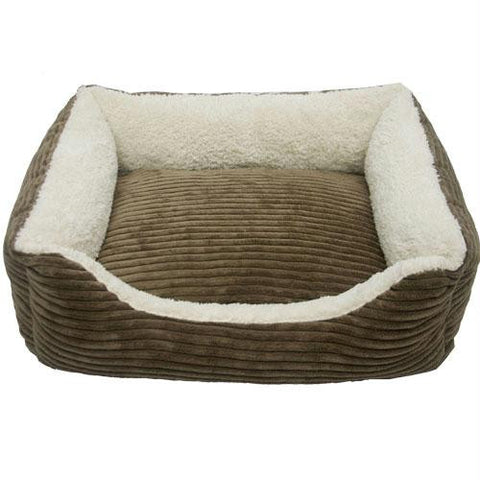 Iconic Pet - Luxury Lounge Pet Bed - Dark Moss - Large