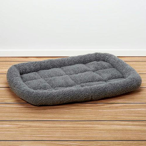 Iconic Pet - Premium Synthetic Sheepskin Handy Bed - Grey - Xlarge