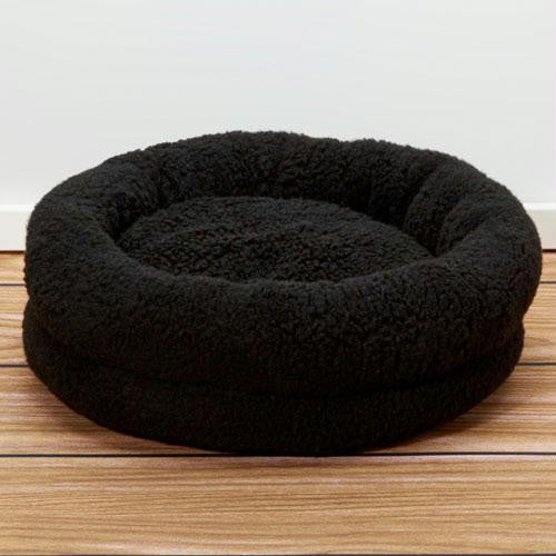 Iconic Pet - Premium Snuggle Bed - Black - Small