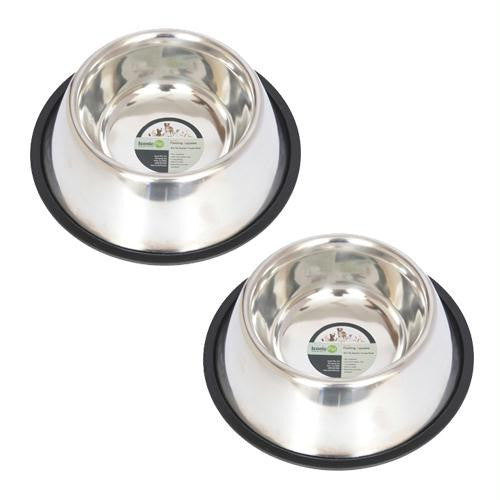 2 Pack Non-Skid Spaniel-Cocker Bowl for dog - 64oz - 8 cup