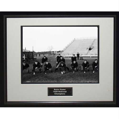 1929 Notre Dame National Championship Team Portrait Framed 16x20 Photo