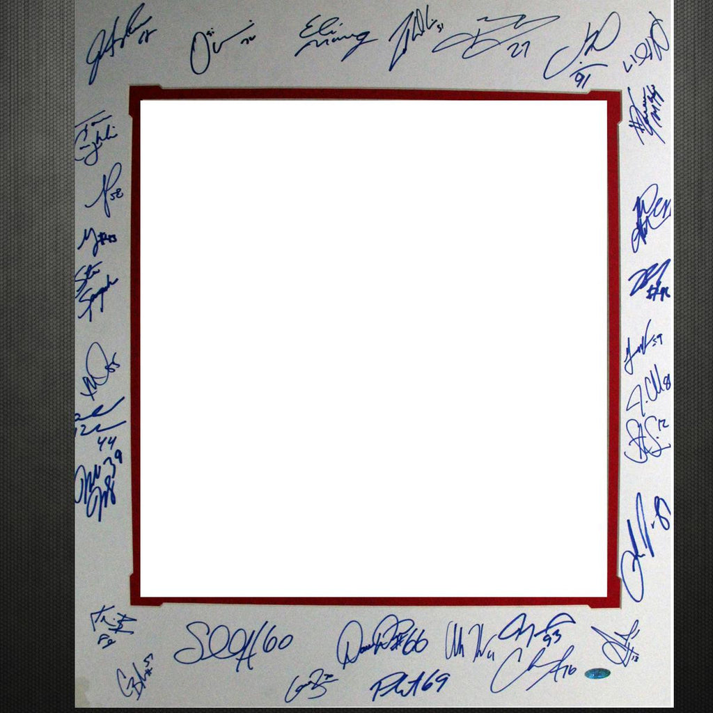 2007 New York Giants Team Signed 16x20 Matte (for Fazzino pieces)