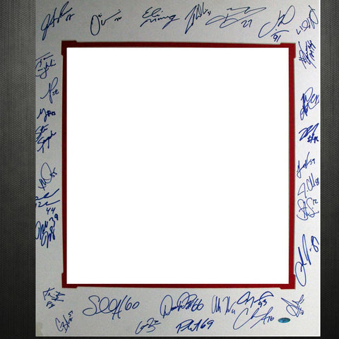 2007 New York Giants Team Signed 16x20 Matte (for Fazzino pieces)