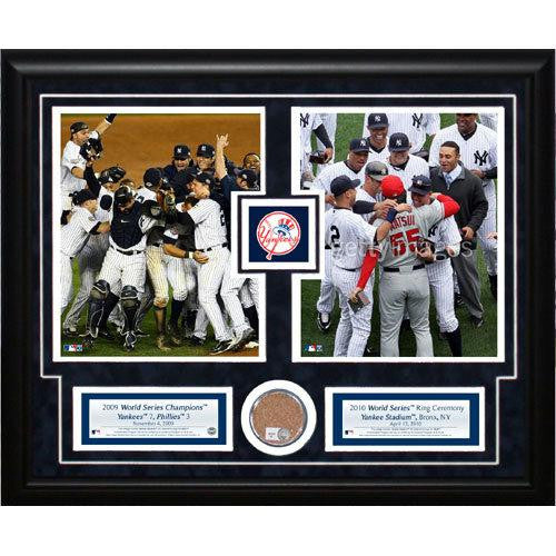 2010 Yankees Ring Ceremony: 2 Photo Dirt Collage