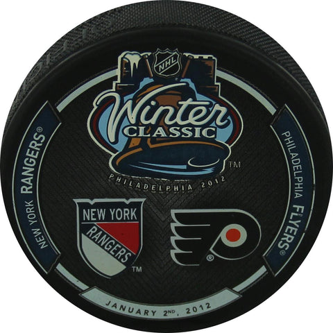 2012 Winter Classic Puck with Team Logos