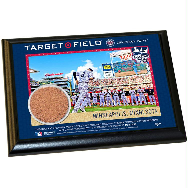 2014 MLB All Star Game 4x6 Plaque with Dirt from Target Field