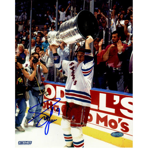 Adam Graves with Cup Overhead 8x10 Photo