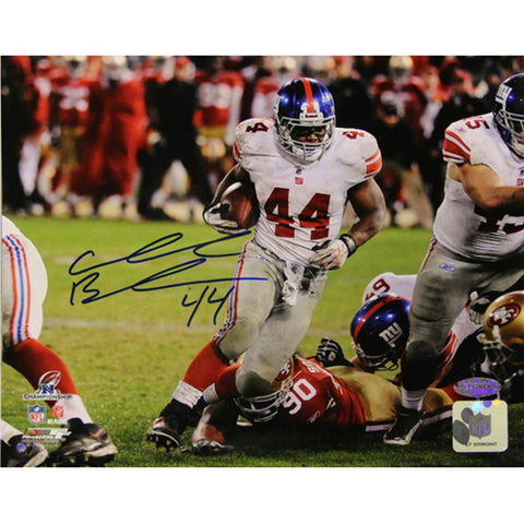 Ahmad Bradshaw Run 2012 NFC Championship Game Signed Horizontal 8x10 Photo