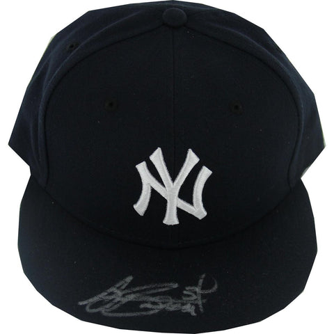 AJ Burnett New York Yankees Inaugural Season Authentic Hat (MLB Auth)