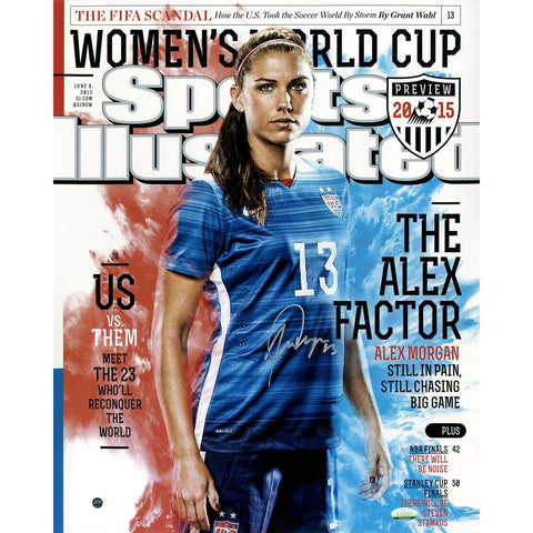 Alex Morgan Signed 2015 World Cup Sports Illustrated 16x20 Photo (SSM & LOJO Sports Auth)