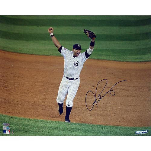 Alex Rodriguez 2009 WS Arms Raised Celebration Horizontal 16x20 Photo (MLB Auth)