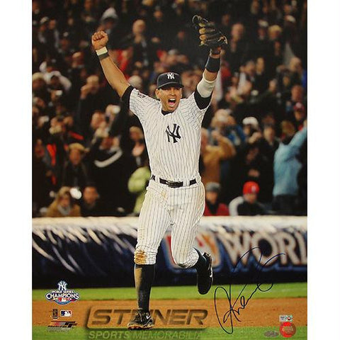 Alex Rodriguez 2009 WS Running on the Field Celebration 16x20 Photo (MLB Auth)