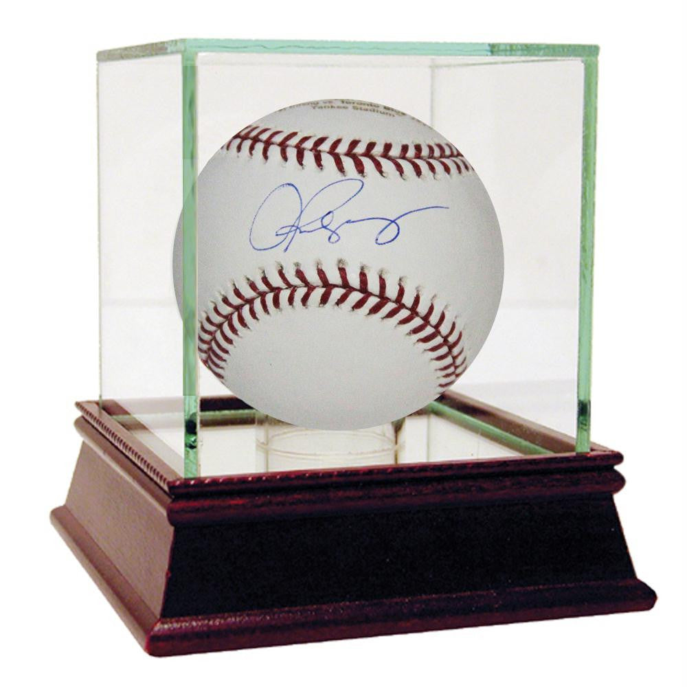 Alex Rodriguez 600th Home Run Engraved MLB Baseball w Glass Display Case