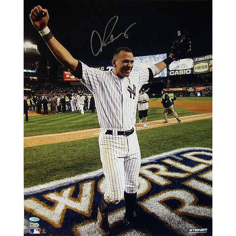 Alex Rodriguez Arms Raised 2009 WS Celebration Vertical 16x20 Photo (MLB Auth)