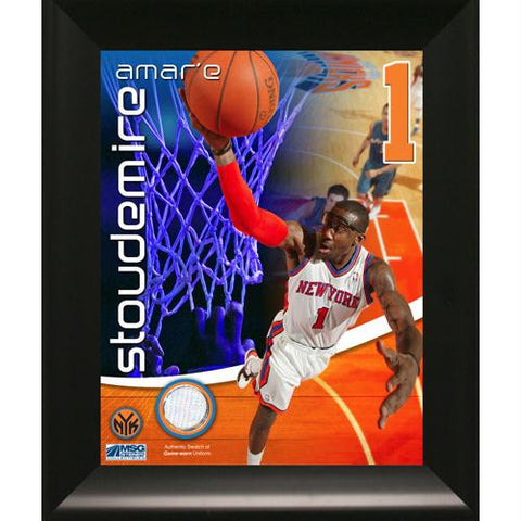 Amare Stoudemire New York Knicks Game Used Pants 11x14 Framed Collage